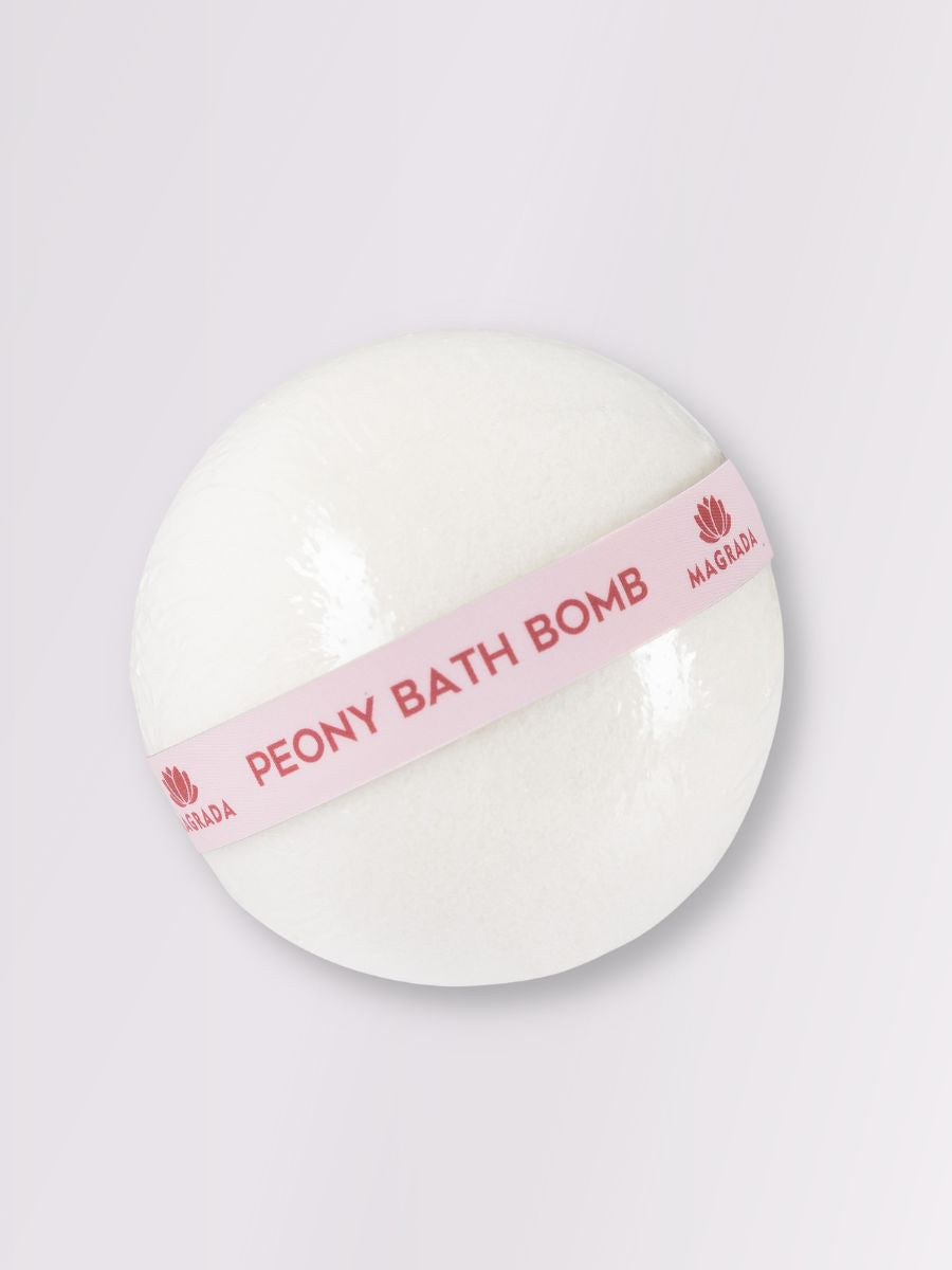 Luxurious Peony Bath Bomb With Vitamin E - Set of 4 Bombs